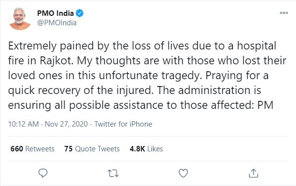 Prime Minister's tweet