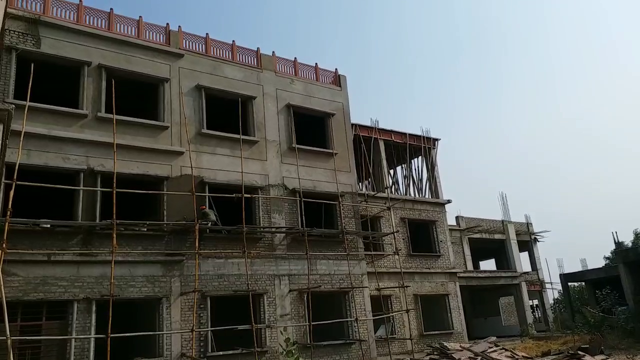 Agricultural college building under construction