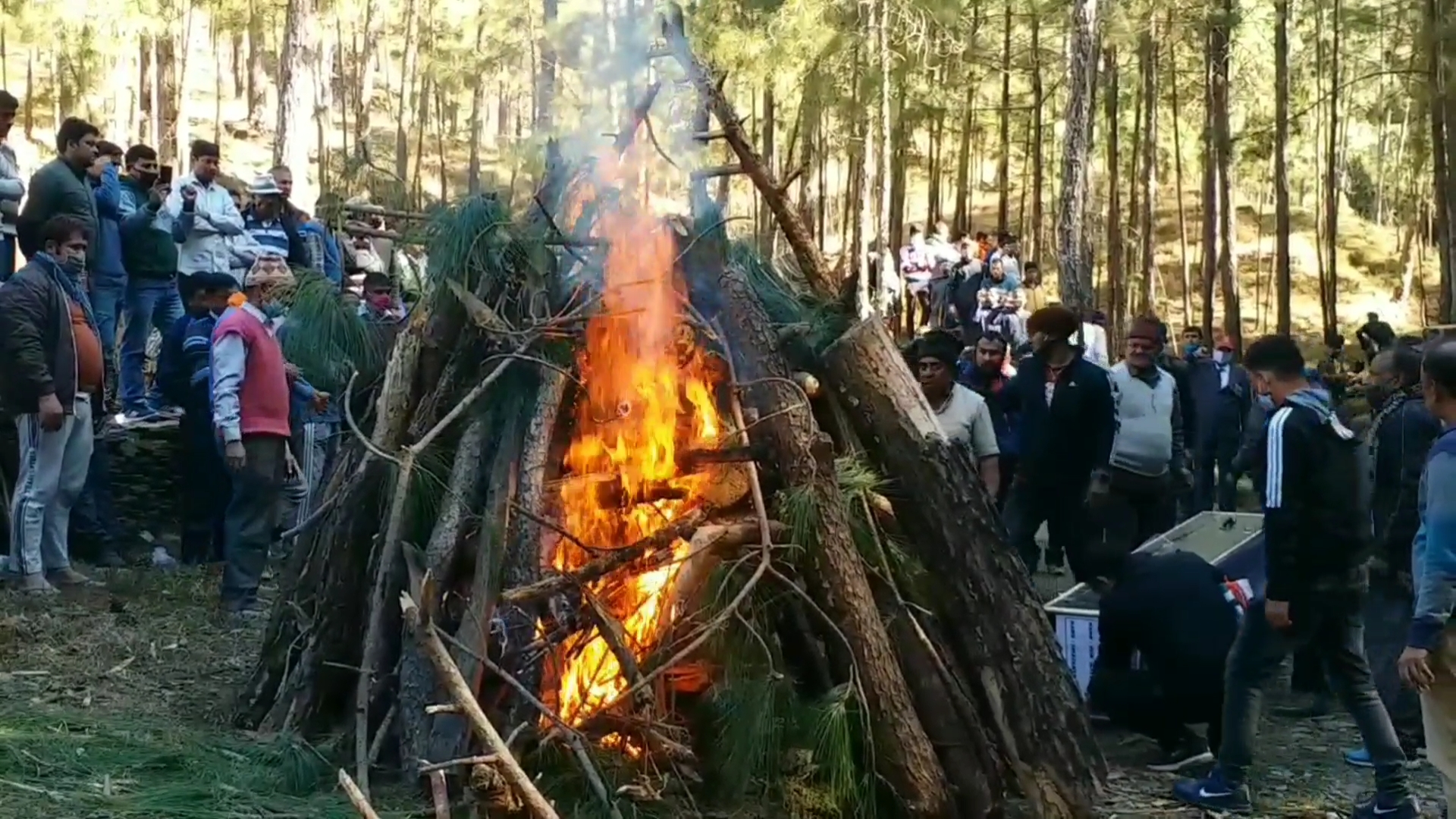 shaheed swatantra singh last rites uriyari village pauri