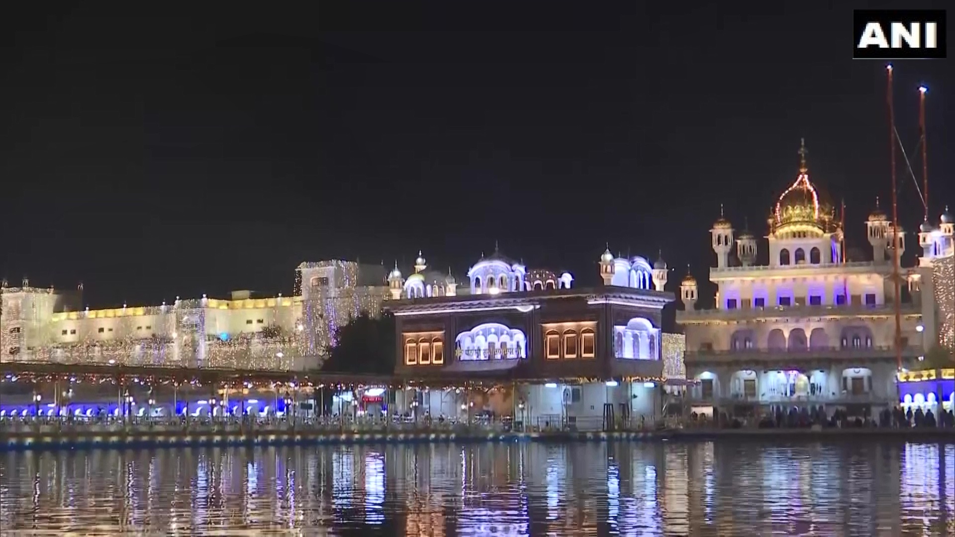 Golden temple illuminated ahead of 551st birth anniversary of guru Nanak dev