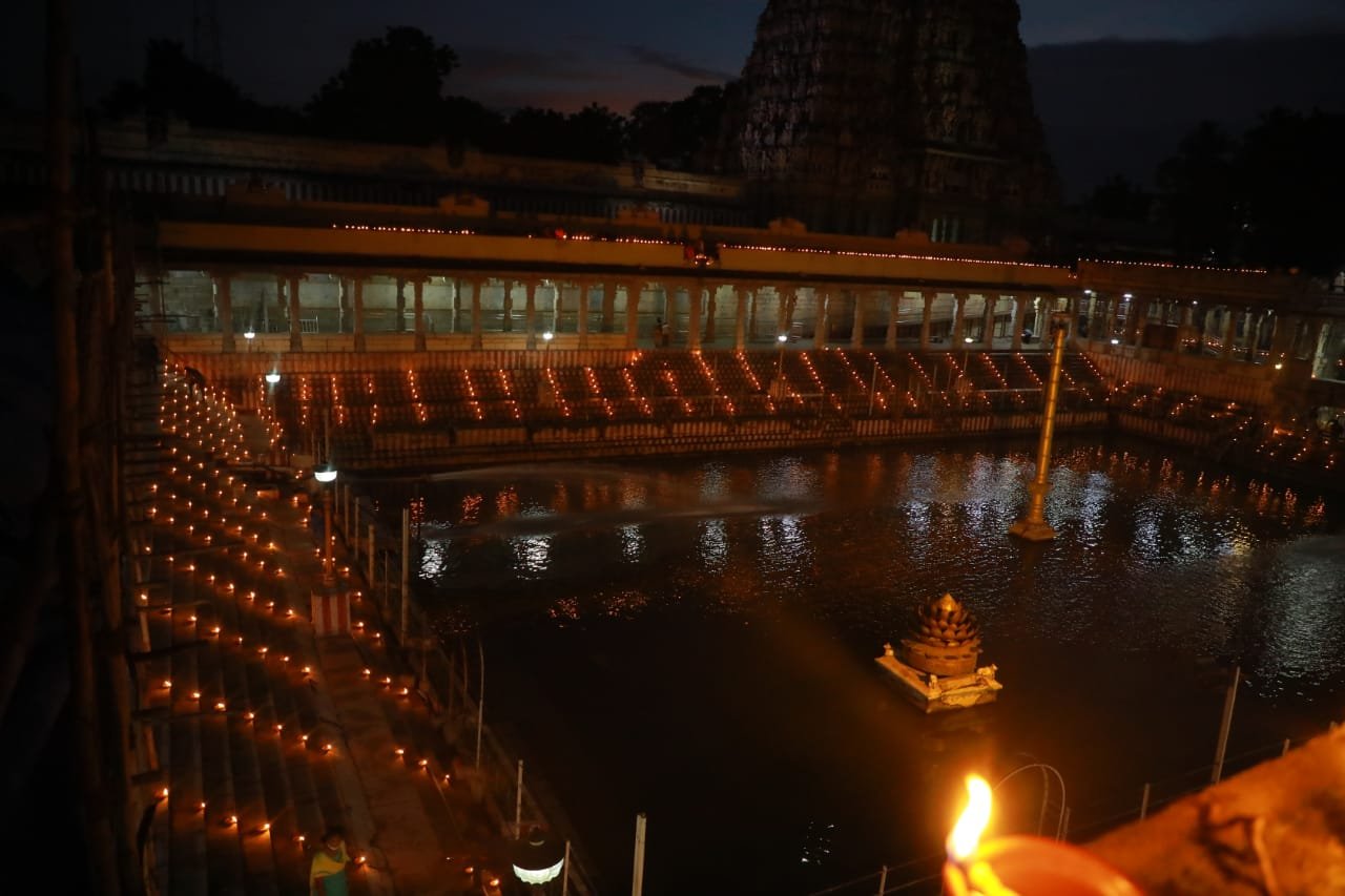 Golden temple illuminated ahead of 551st birth anniversary of guru Nanak dev