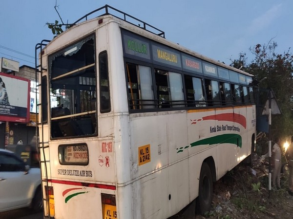 KSRTC bus in Accident spot