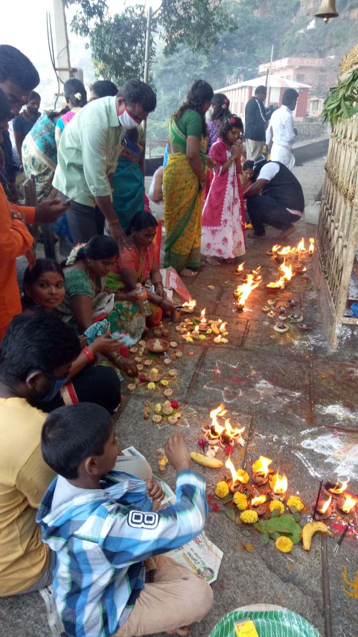 karthika pournami special pooja in nagarkurnool district temples