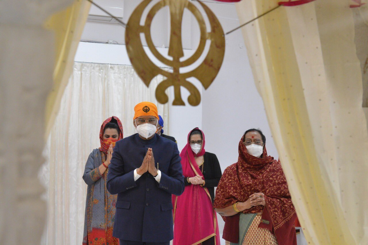 President Inauguration of new building at Gurdwara Sahib on the occasion of Guru Purab