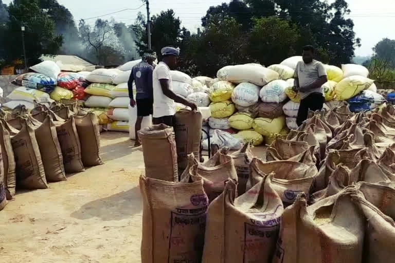 Preparations for Jagdalpur Paddy Procurement Center