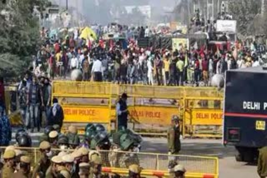 farmer protest at delhi haryana singhu border