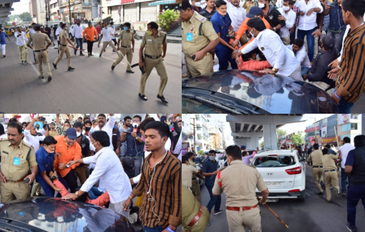 High Tension at Polling Booth