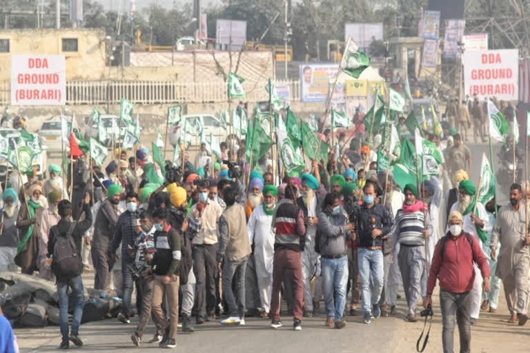 farmers protest in delhi