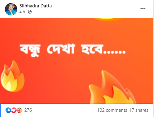 Silbhadra Datta Facebook post