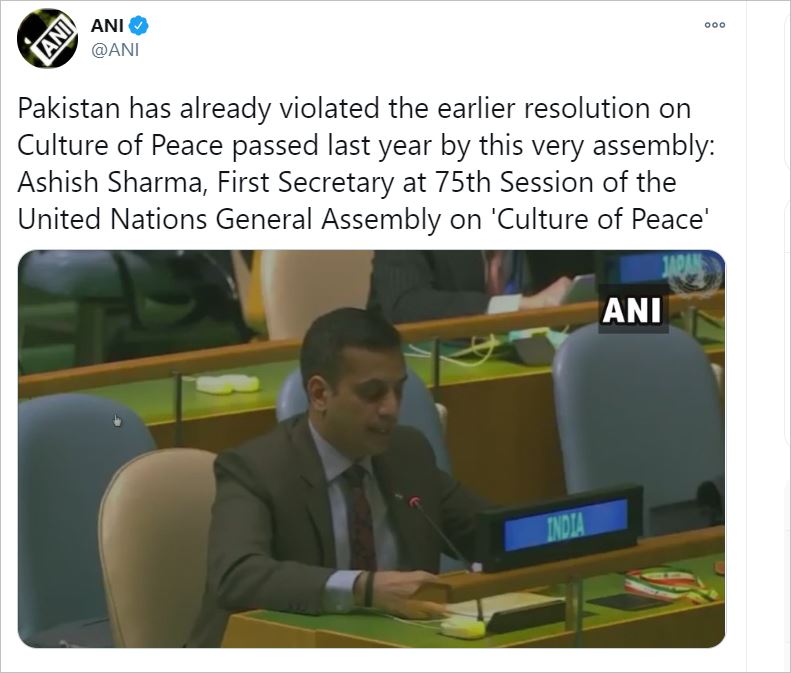 India slams Pak for violating UN resolution, brings up Kartarpur Sahib management issue