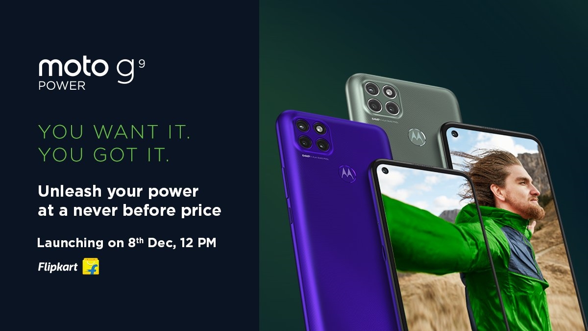 Moto G9 Power will launch in India on December 8