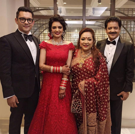 udit narayan family