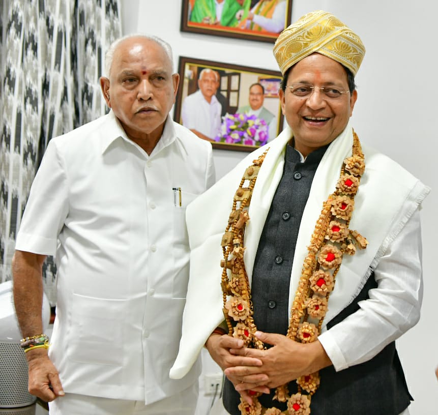 Arun singh made meting with CM Yadiyurappa