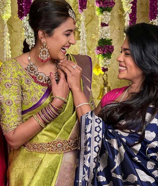 Niharika with srija