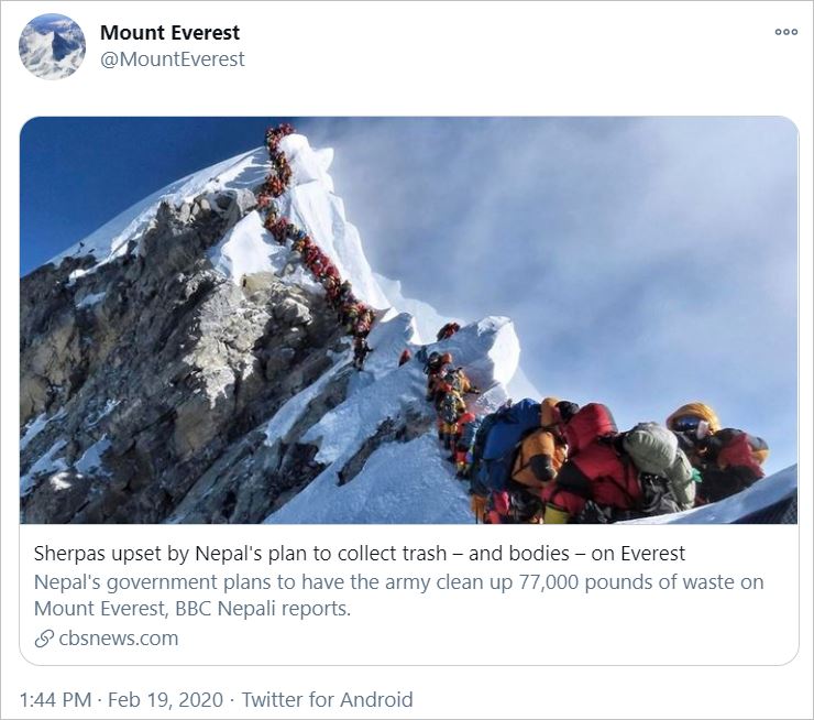 Nepal to announce revised height of Mt Everest on Tuesday