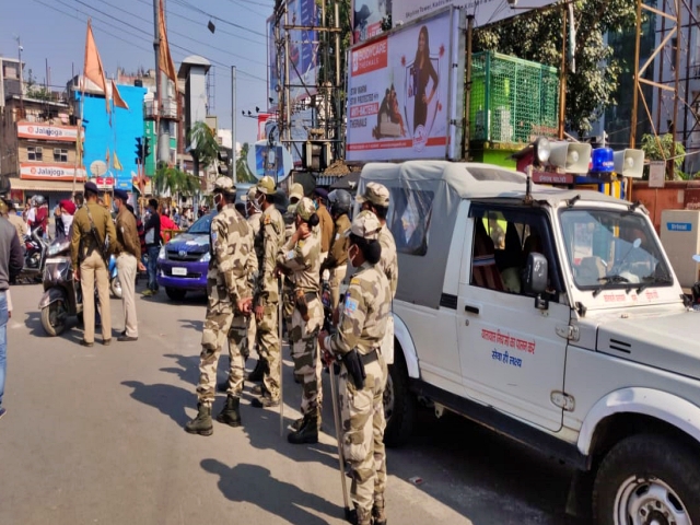 congress parties supported bharat band in ranchi