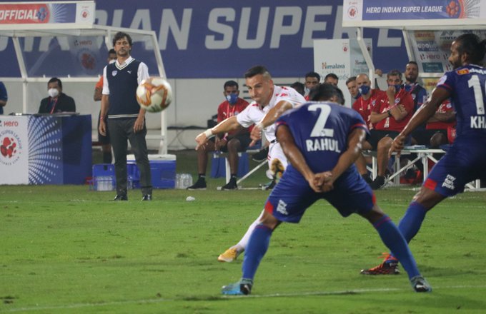 ISL 2020-21: bengaluru FC vs Northeast united ends in a draw