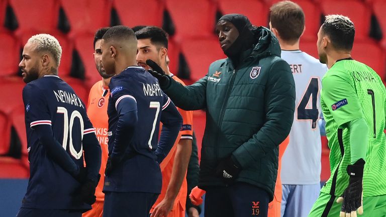 PSG vs istanbul baseksheir match rescheduled after 4th official made a racist comment