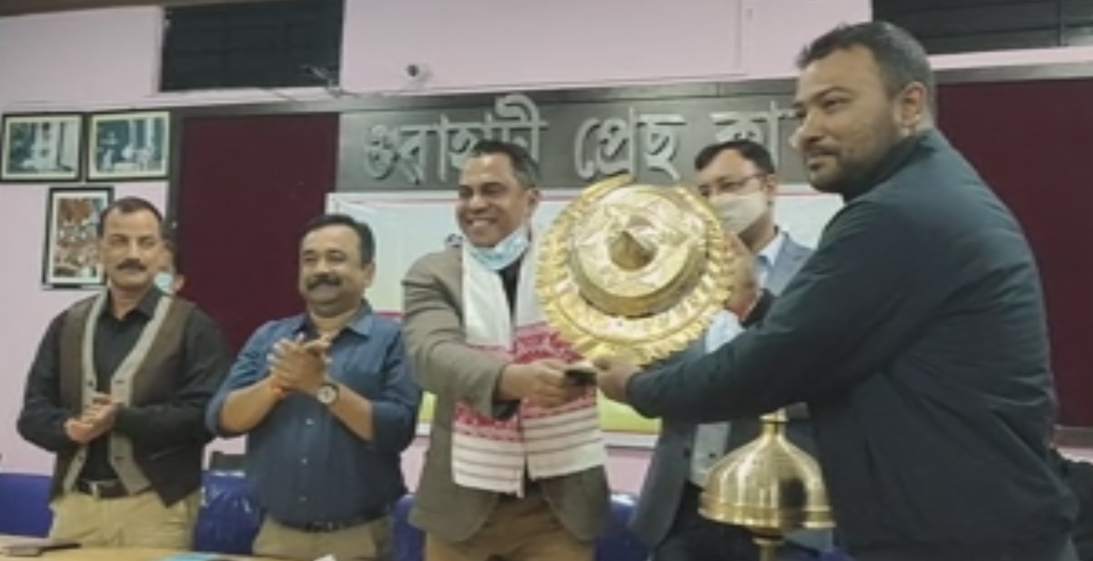 Habib Mohammad Chowdhury received by Guwahati Press Club authorities