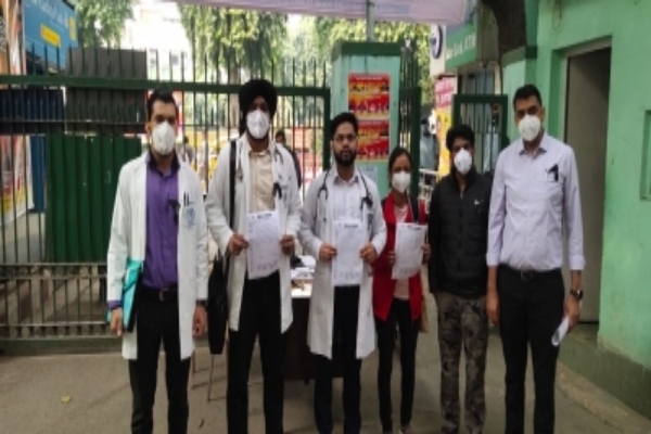 AIIMS, LNJP docs wear black ribbon in support of IMA strike call