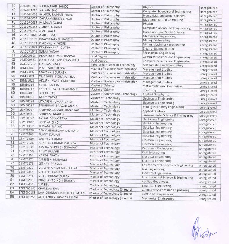 iit ism terminated 214 students in dhanbad