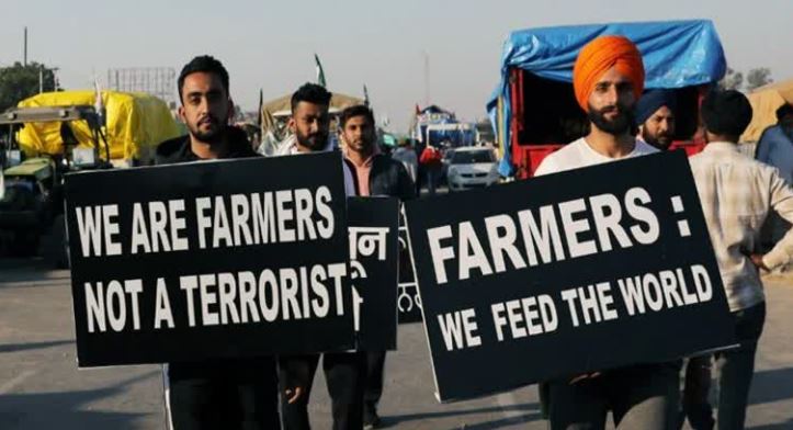 farmers protest against new farm laws