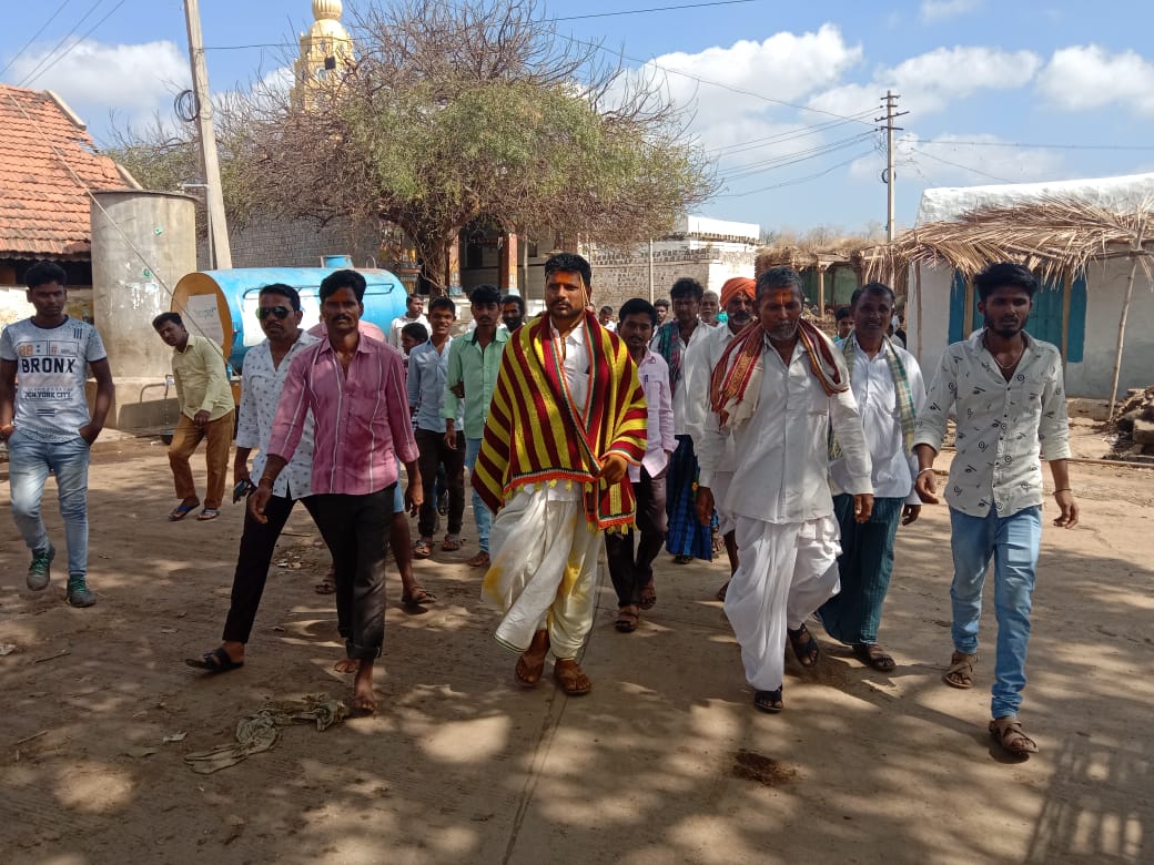 New Groom submitted nomination before marriage in Gadag