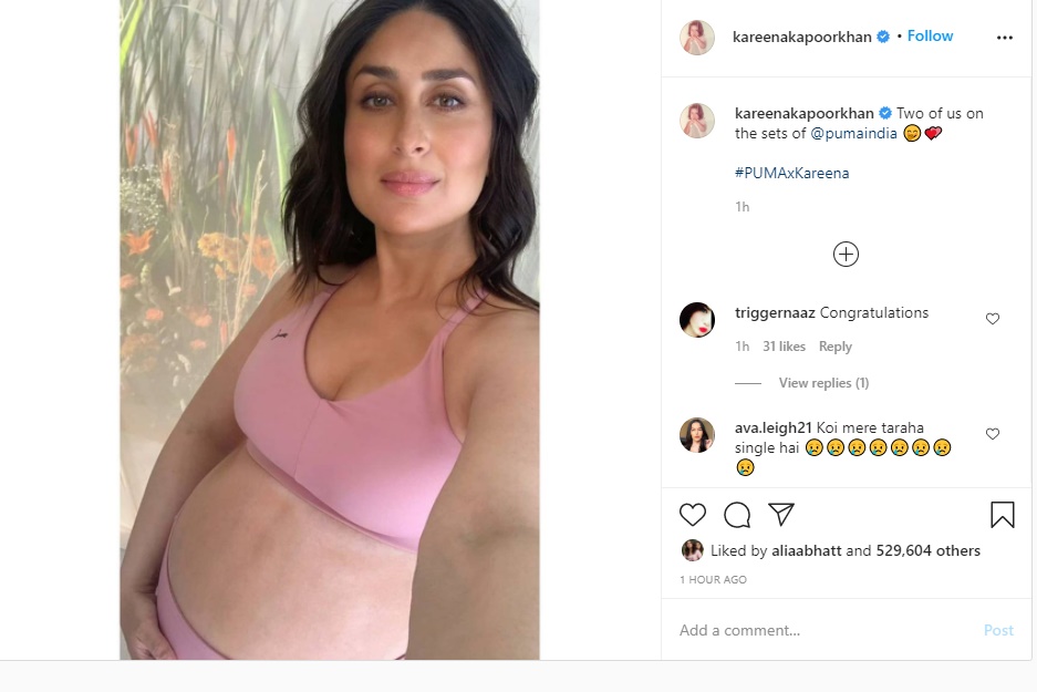 Kareena Kapoor flaunts baby bump