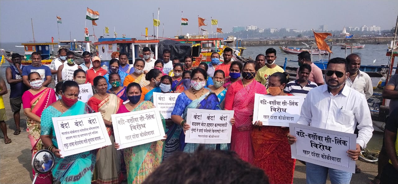 Mumbai fishermen support Wadhwan port protest