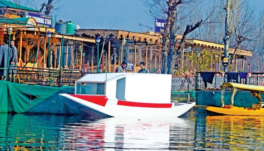 A floating ambulance in Srinagar's Dal Lake