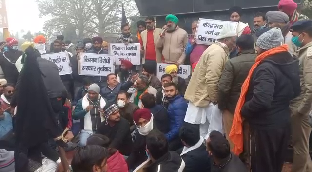 rudrapur farmers protest.