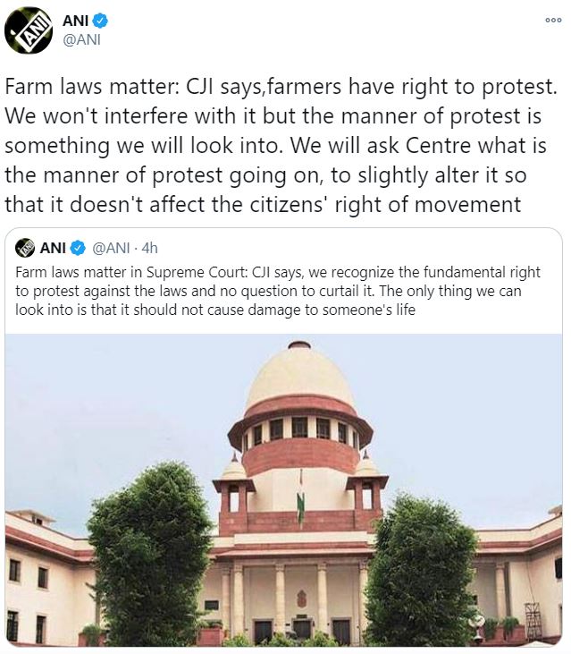 Supreme Court said We cannot waive the right to protest