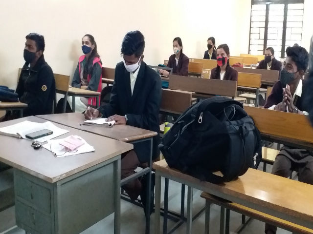 Students in class room