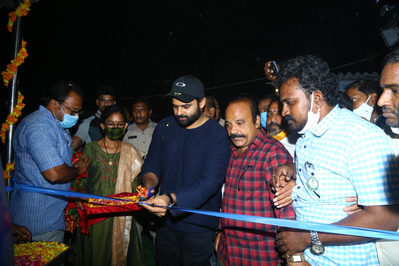 Sai Dharam Tej inaugurated new building of Amma Prema Adarana Old Age Home in Vijayawada