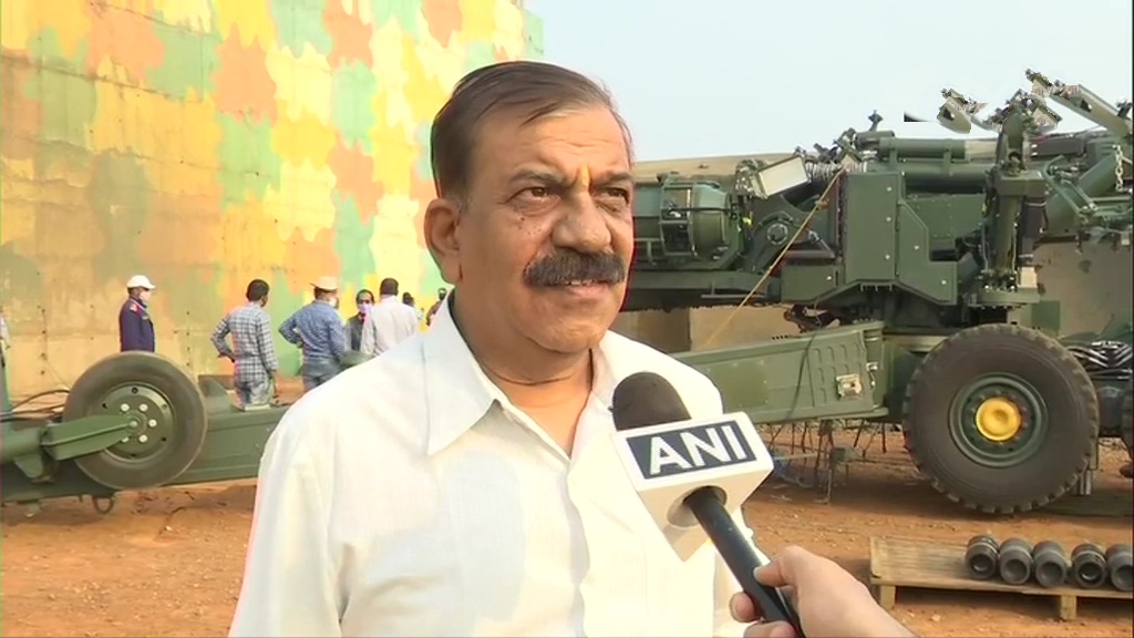 Advanced Towed Artillery Gun System Howitzer gun firing at the Balasore test-firing range in Odisha