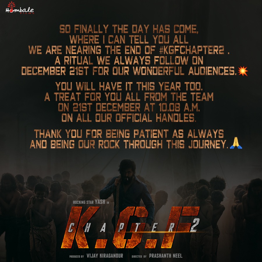 KGF 2 LATEST UPDATE