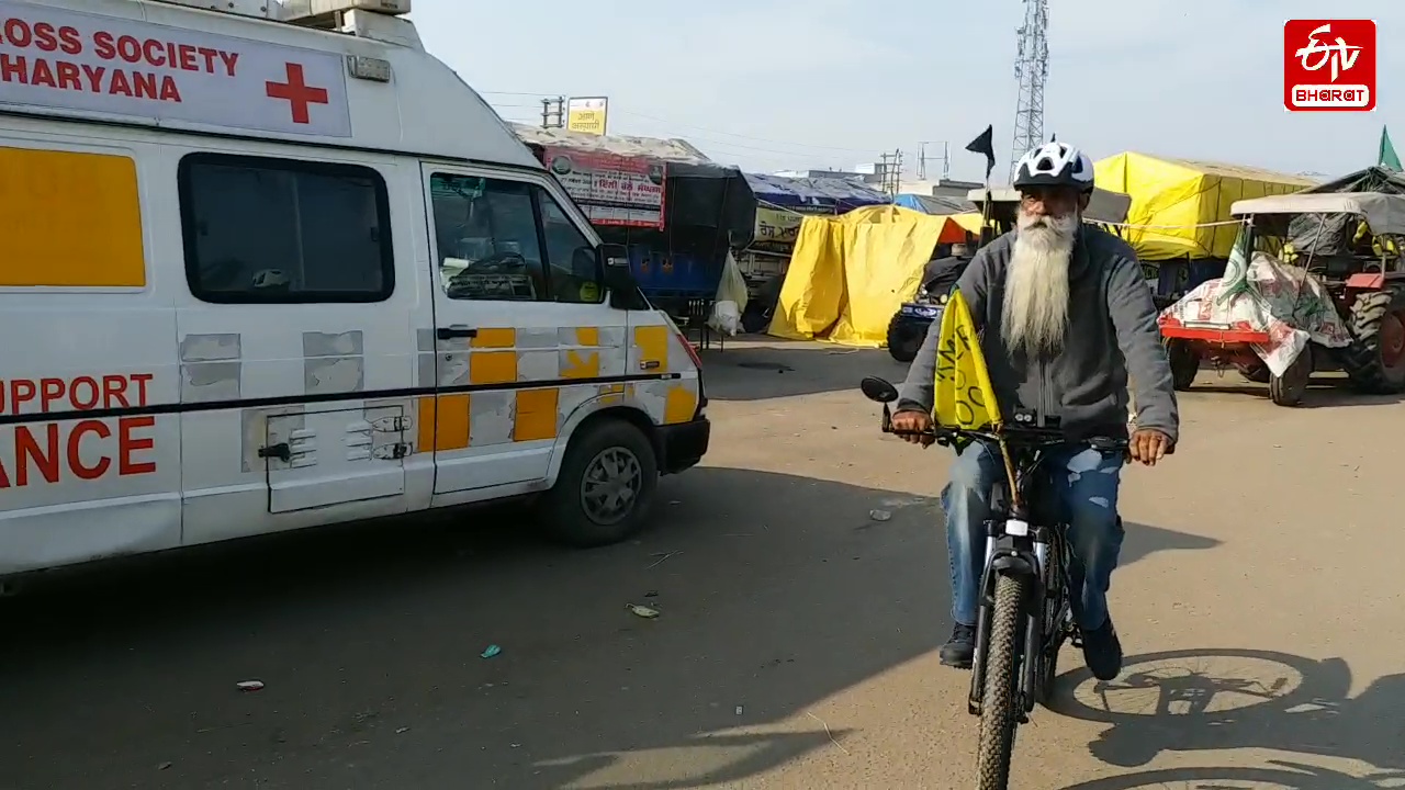 another-sexagenerian-cycles-to-join-farmers-protest-in-delhi