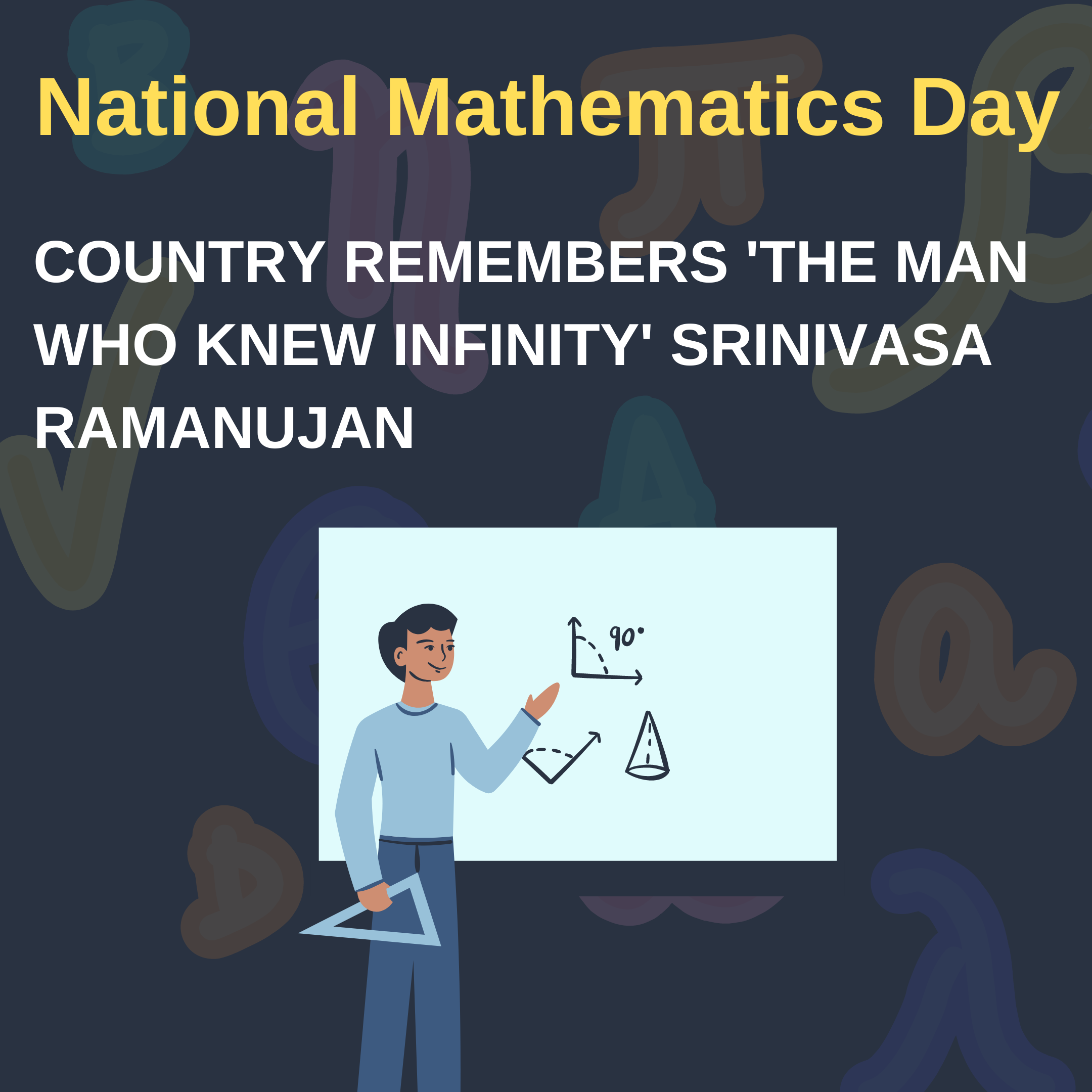 National Mathematics Day 2020,Srinivasa Ramanujan