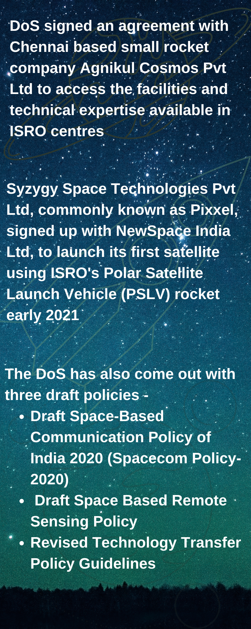 2020: Indian Space Sector, ISRO