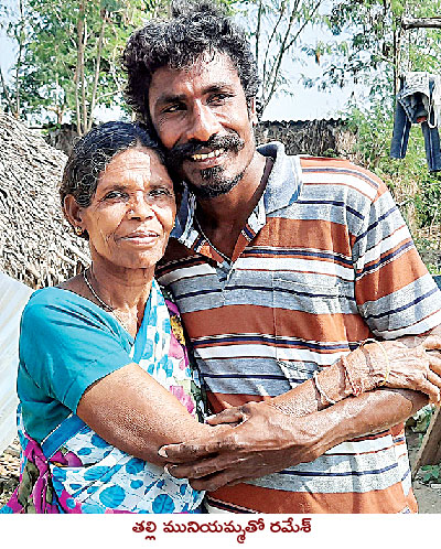 mother-and-son-met-after-long-time-at-chimapoodi-in-khammam-district