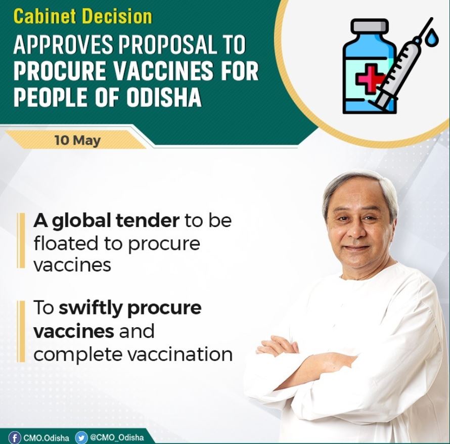 Odisha govt to float global tender for Covid vaccines