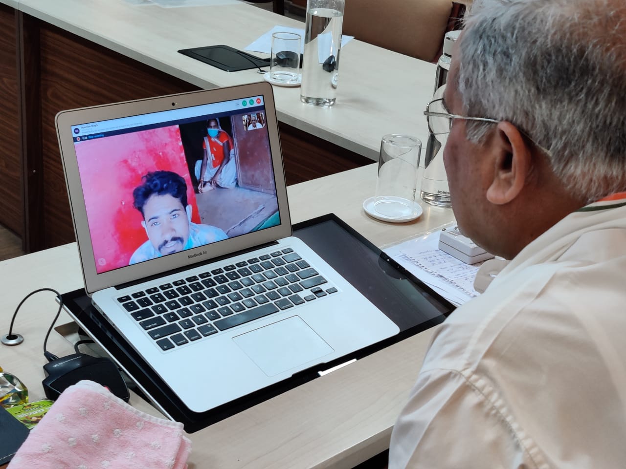 CM Baghel talk in Quarantine people through video conferencing