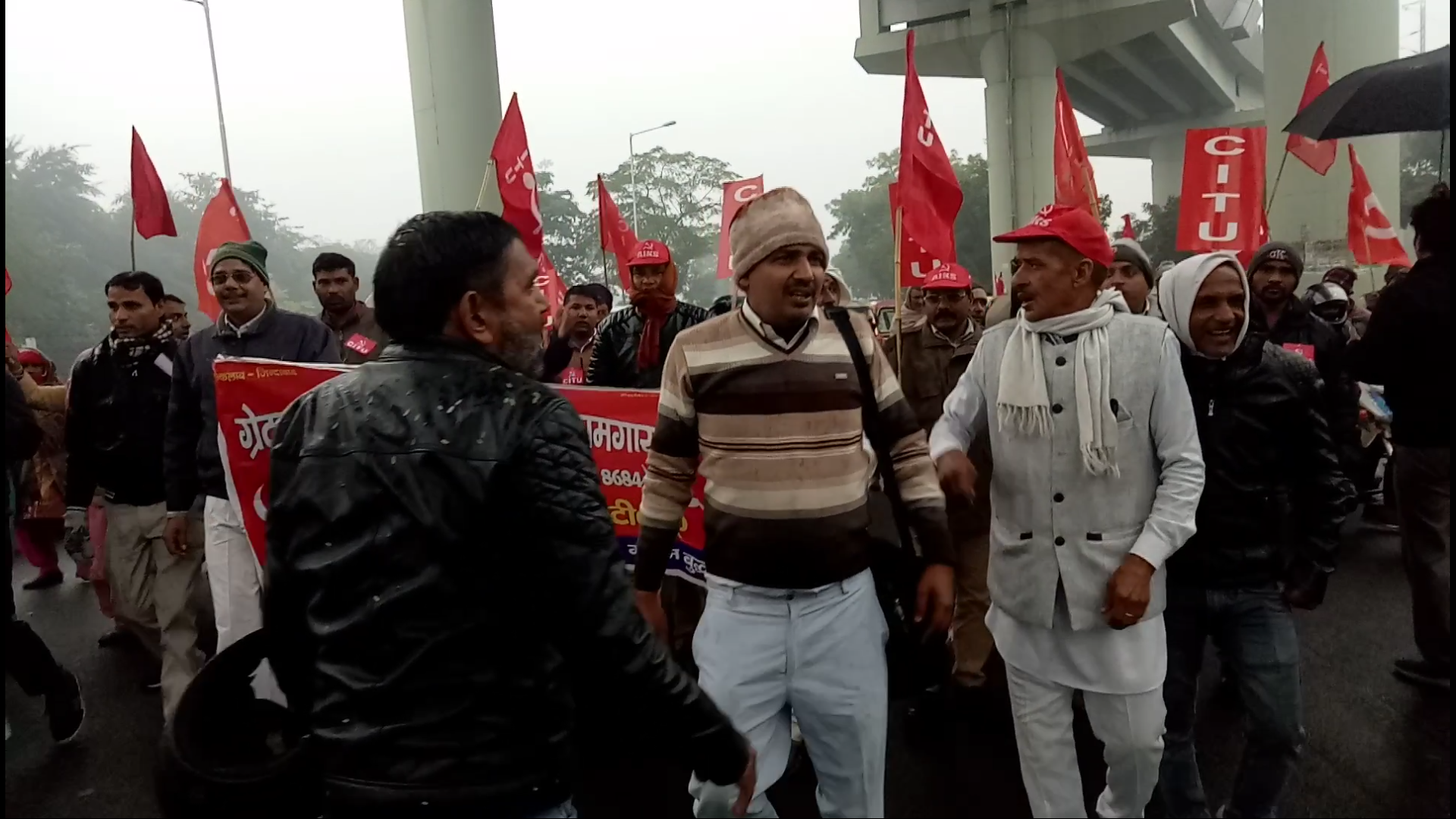 Bharat bandh by trade union greater noida