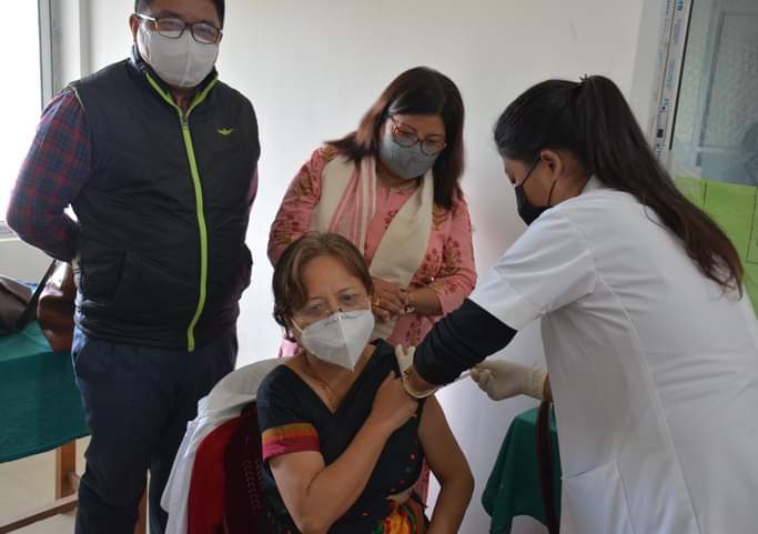 Booster dose of covid vaccine starts in Dima Hasao