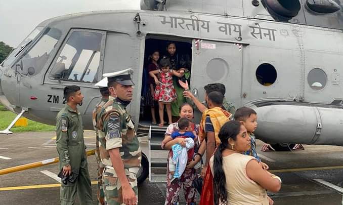 terrible form of landslides in dima hasao