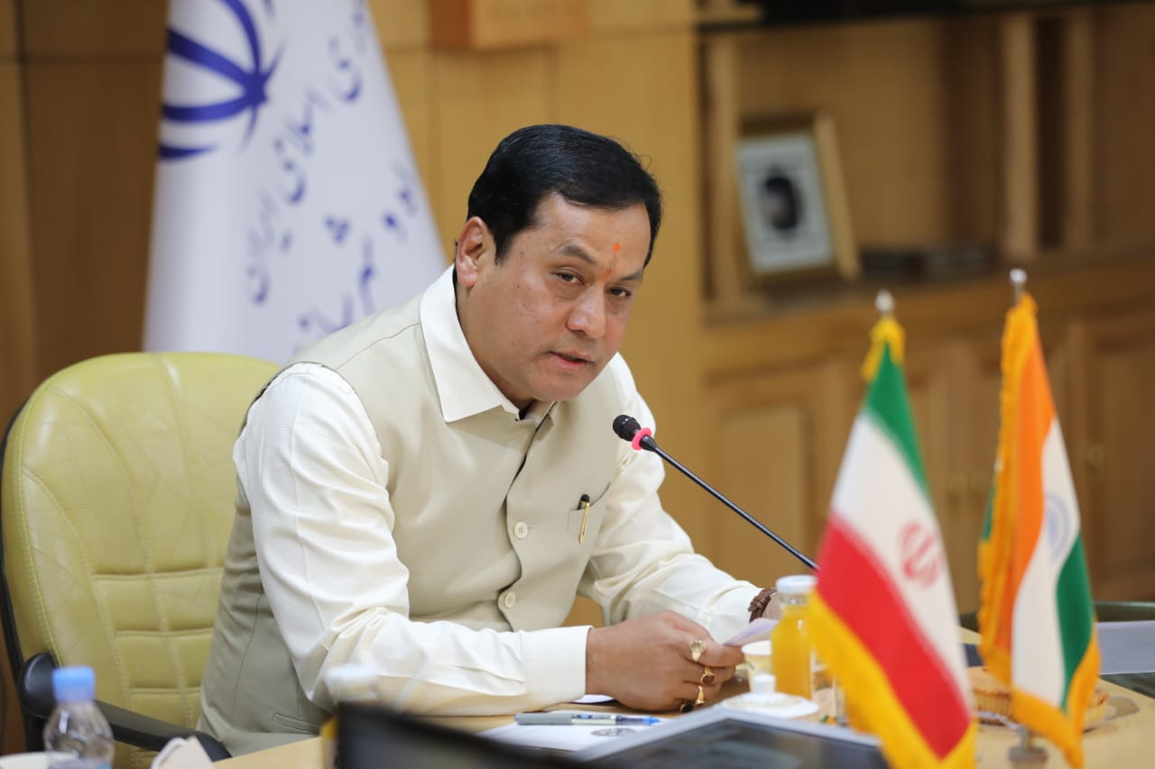 union minister sarbananda sonowal meets iranian vice president mohammad mokhbar