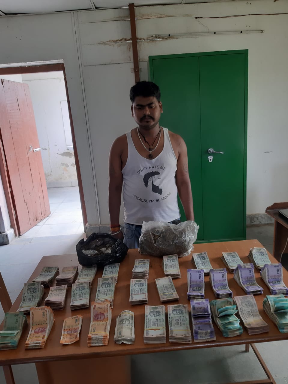 SSB 56th Battalion arrested a ganja smuggler in araia