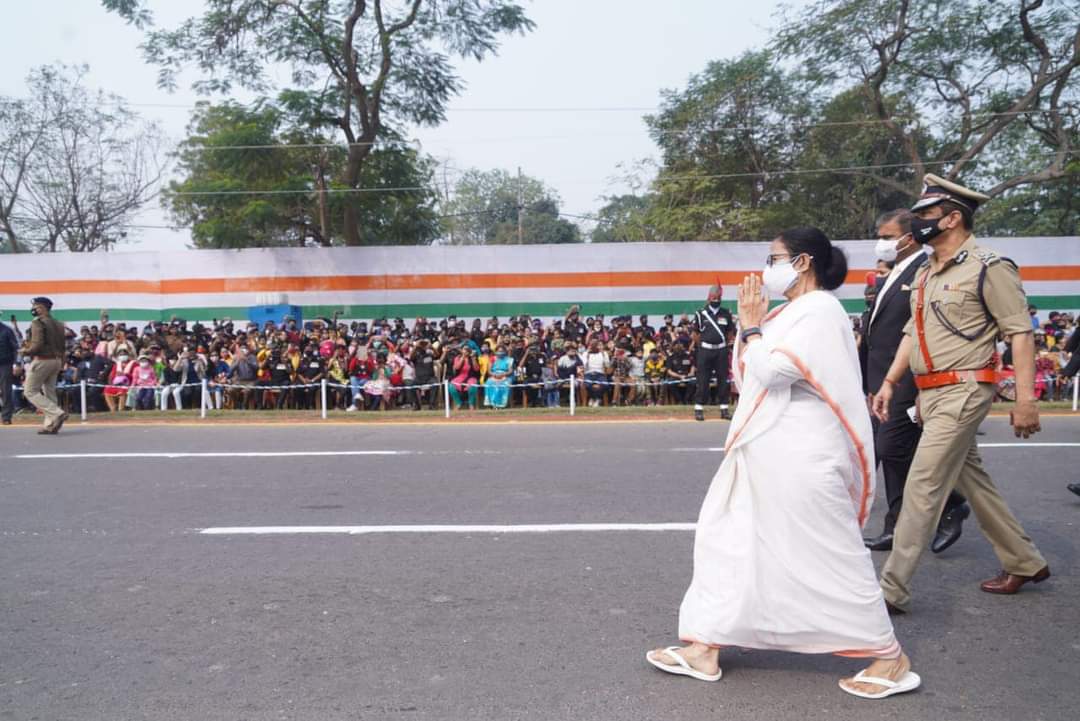 mamata dhankhar in republic day parade at red road