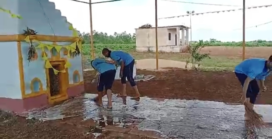 شاہین کالج بیدر کے طلباء کی صفائی مہم