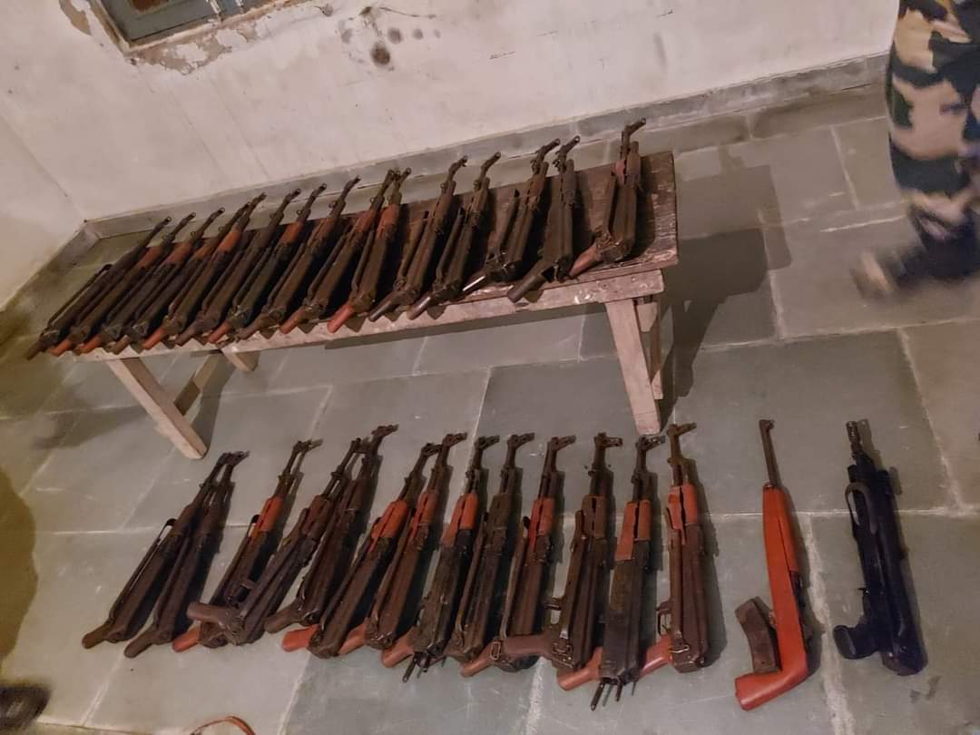 Huge arms and ammunitions seized in Tripura